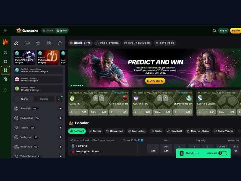 Bonusy Casinacho Casino (Nacho Casino): pakiet 1500 €, cashback tygodniowy i jak wybrać właściwą ścieżkę bonusową
