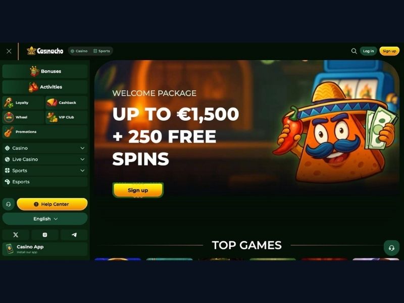 Sekcje katalogowe Casinacho Casino Nacho Casino — jak szukać gier
