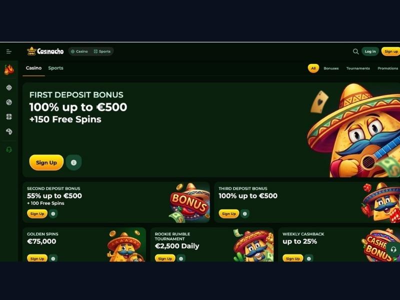 Turnieje Casinacho Nacho Casino i jakie gry kwalifikują do poszczególnych