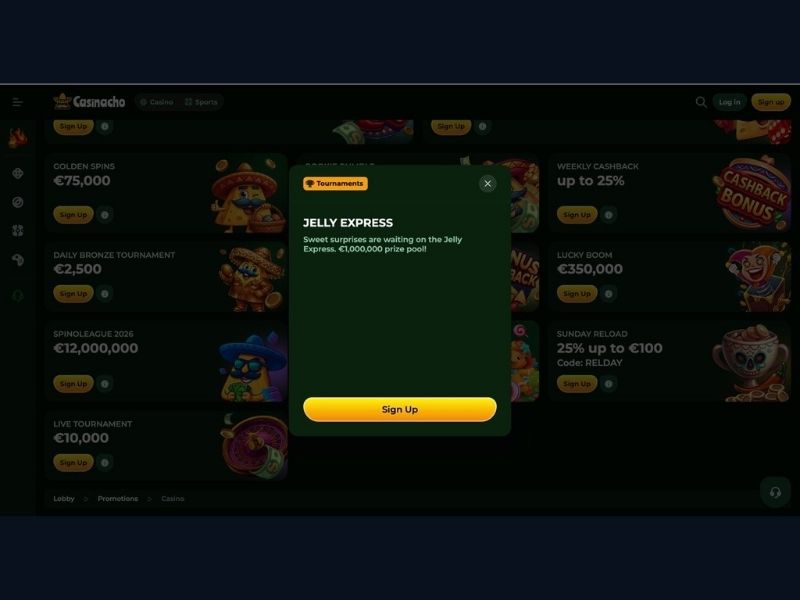 Rejestracja krok po kroku Casinacho Casino Nacho Casino i pierwsze kroki w katalogu