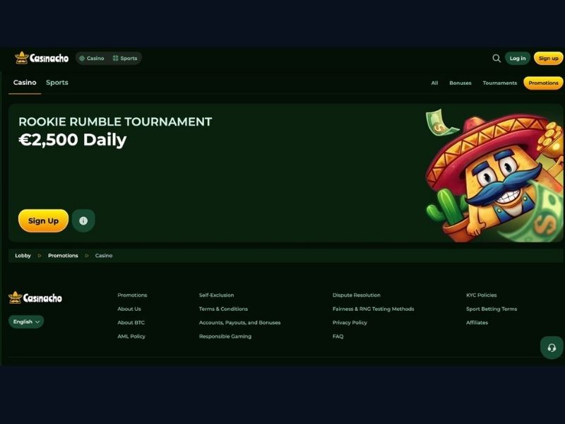 Metody płatności i pierwsza sesja gry w Casinacho Casino Nacho Casino